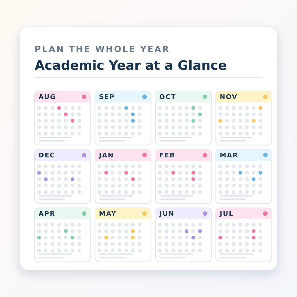 Teacher calendar and year planning preview