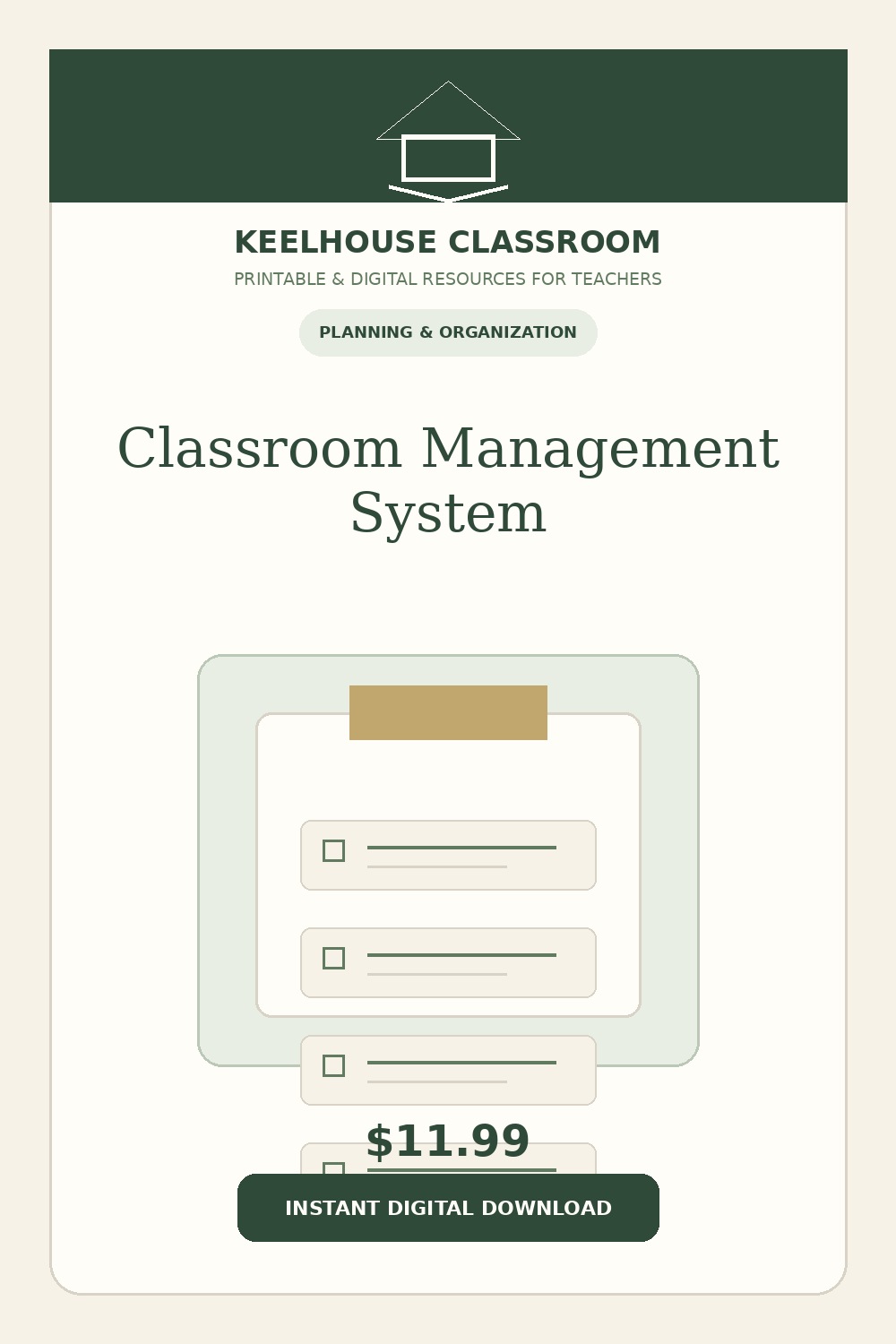 Classroom Management System product cover from Keelhouse Classroom