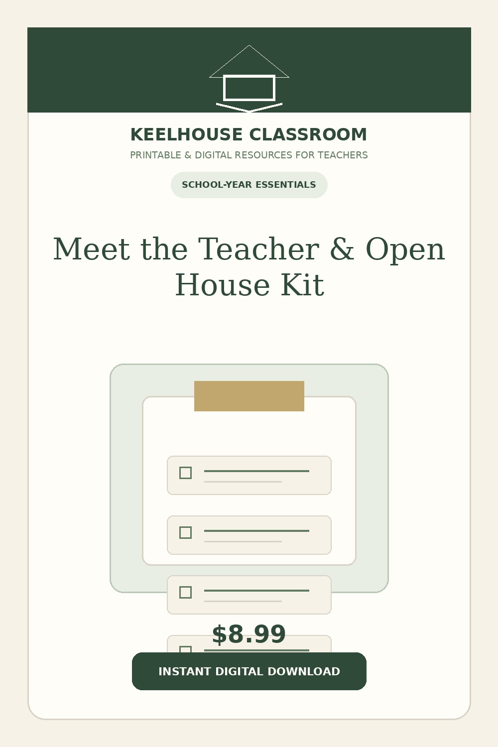 Meet the Teacher & Open House Kit product cover from Keelhouse Classroom
